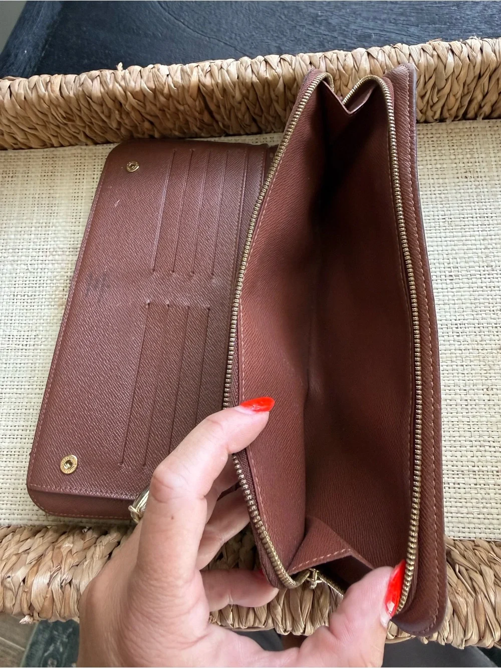 Louis Vuitton Brown Monogram Zip Around Wallet LV Insolite XL organizer wallet